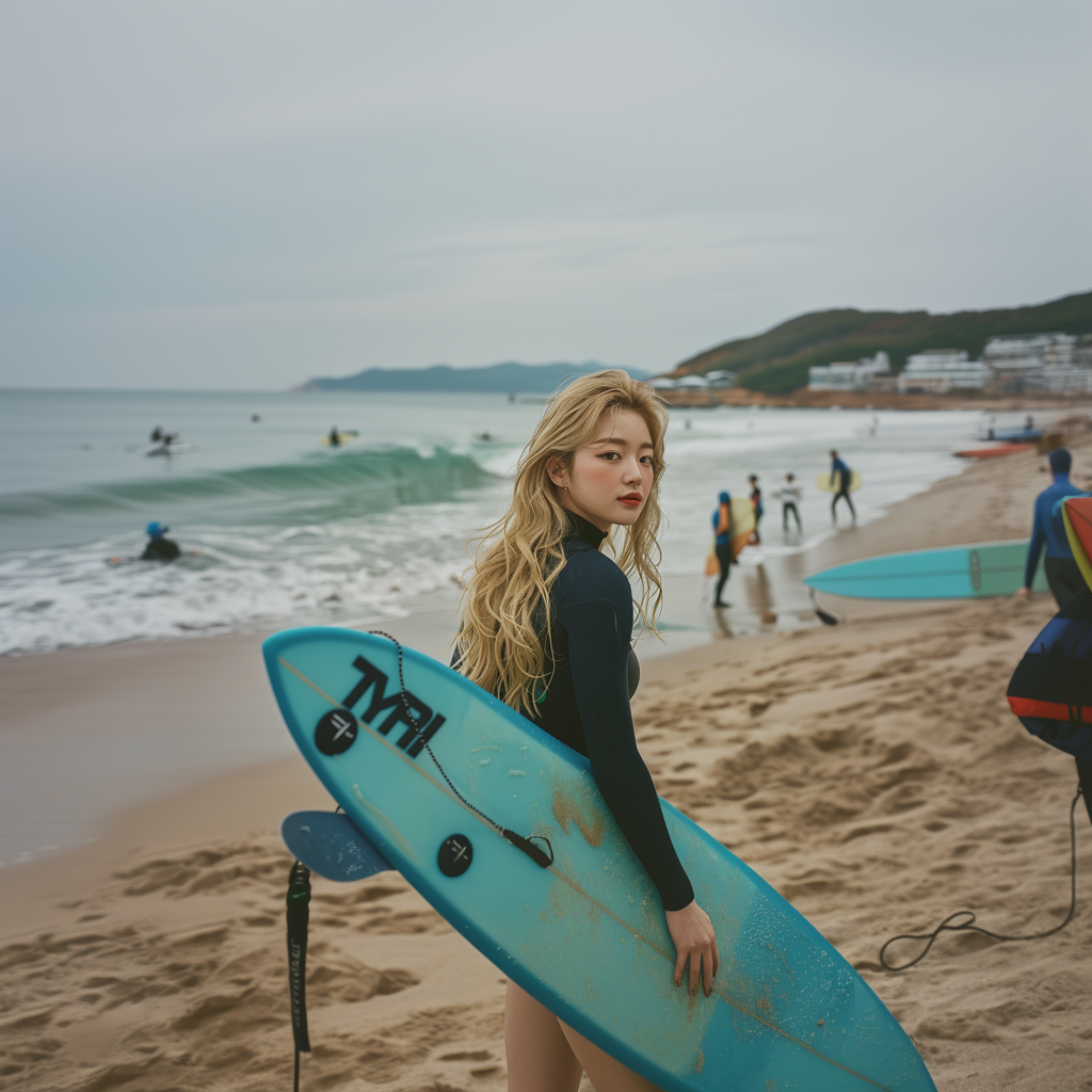 Surfing on a Beautiful Wave